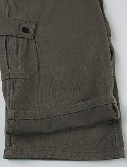 Buttoned Wide-Leg Jeans