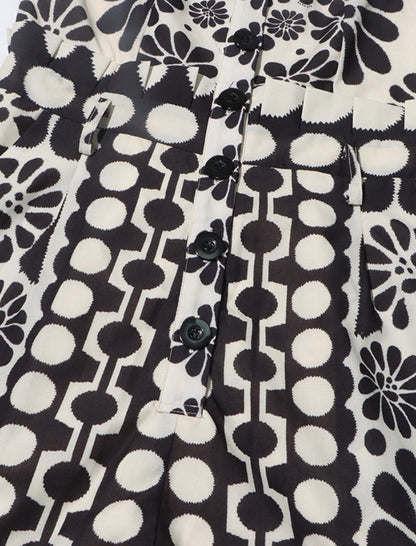 Floral Print Romper with Waist Tie