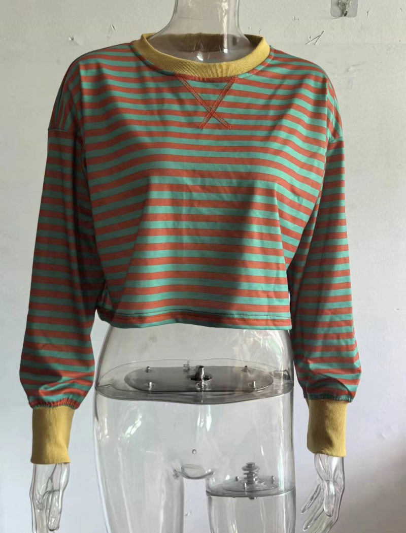 Cropped Striped Top