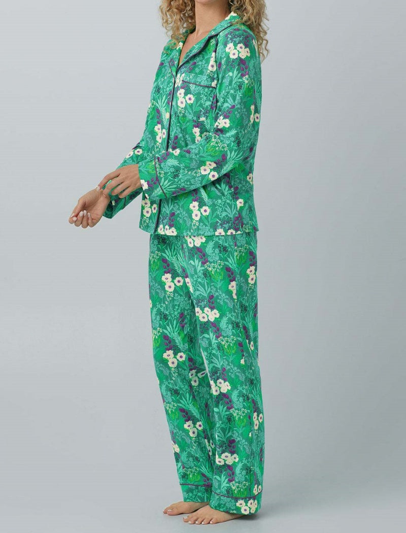 Buttoned Pajama Set with Playful Print