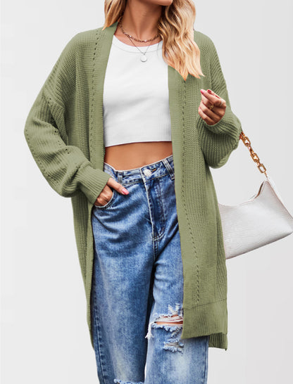 Chunky Knit Open Front Cardigan