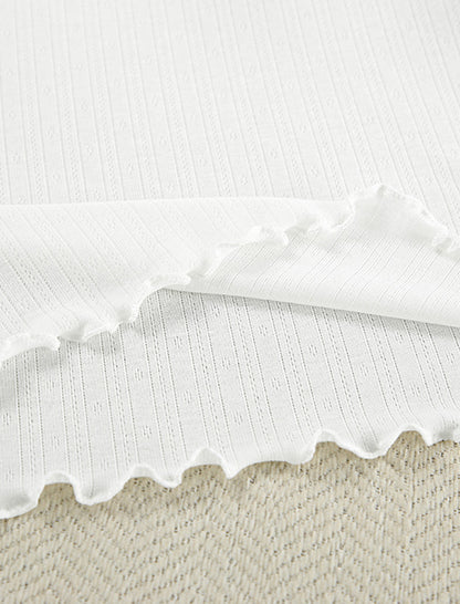 Ribbed Lounge Set with Long Sleeves