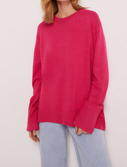 Oversized Knit Pullover Sweater