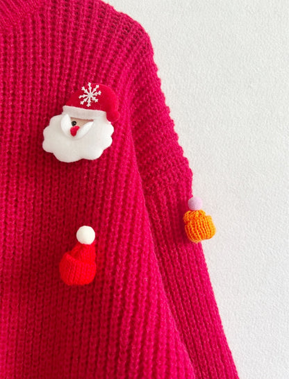 3D Christmas Santa Sweater