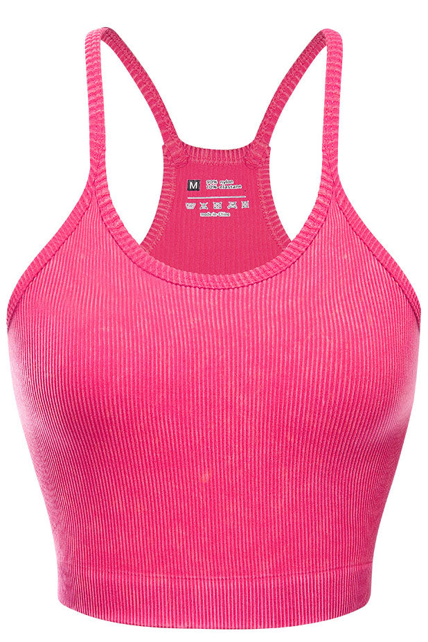 Ribbed Racerback Sports Bra