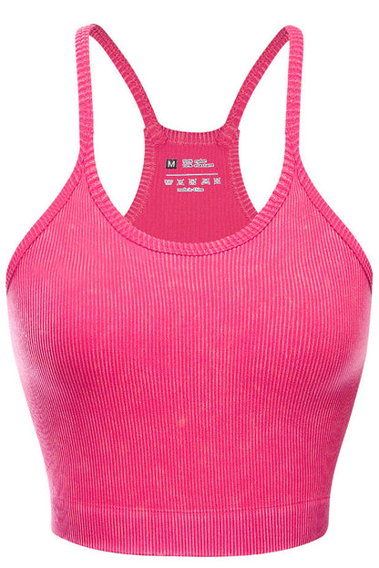 Ribbed Racerback Sports Bra