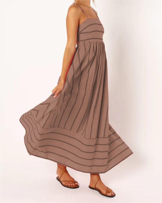 Striped Maxi Cami Dress