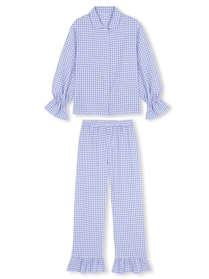 Gingham Top and Pants Set