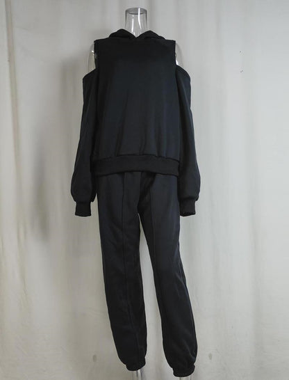 Cropped Hoodie and Jogger Set