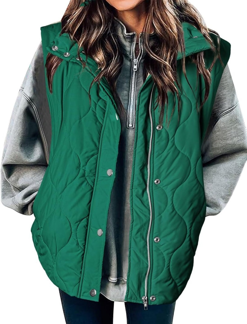 Oversized Quilted Puffer Vest