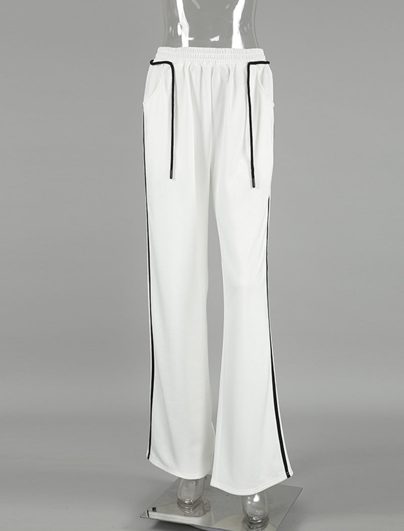 Striped Color-Block Pants