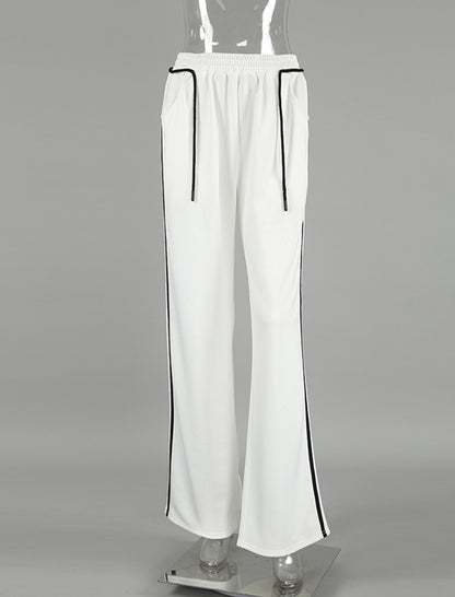 Striped Color-Block Pants