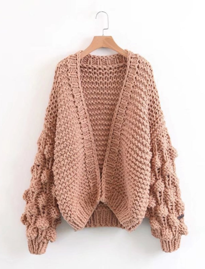 Chunky Knit Open-Front Cardigan