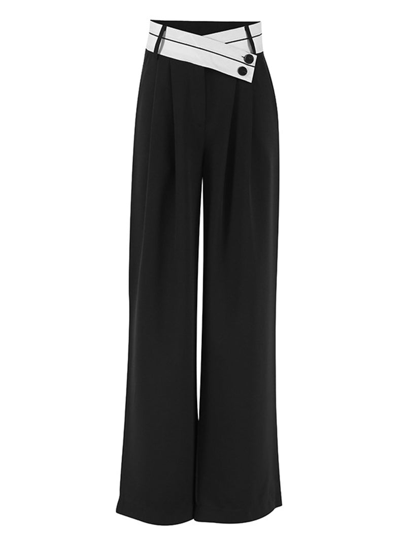 Wide-Leg High-Waist Pants