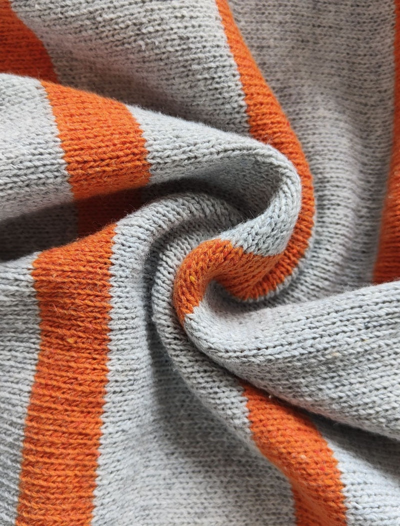 Colorblock Striped Loose Knit Sweater