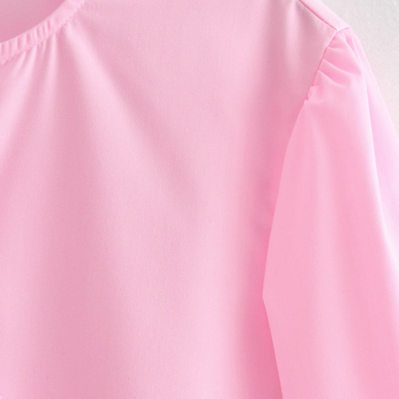 Tie-Front Peplum Blouse