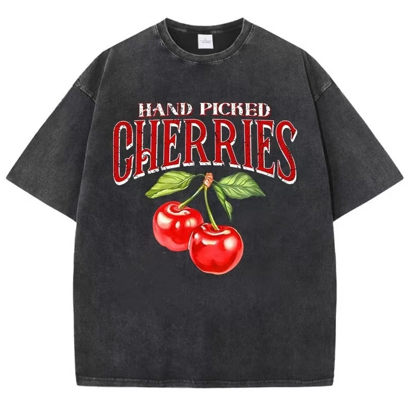 Graphic Cherry Oversized T-Shirt