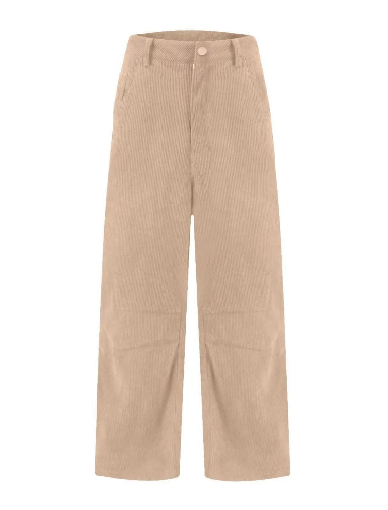 Cropped Corduroy Pants