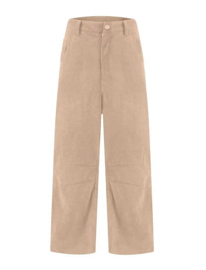 Cropped Corduroy Pants