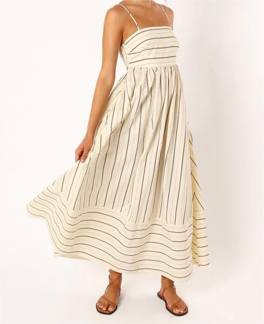 Striped Maxi Cami Dress