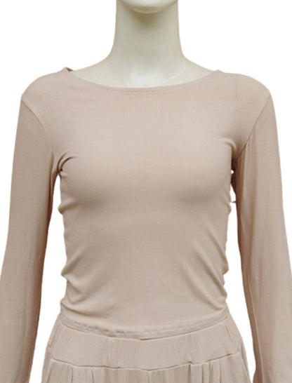 Ribbed Wide-Leg Lounge Set