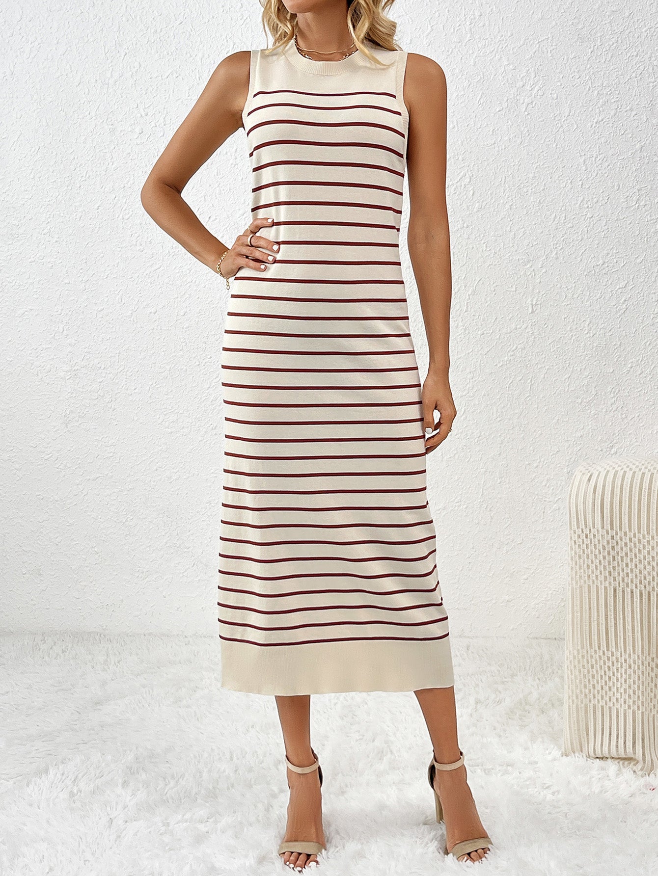 Knit Striped Dress