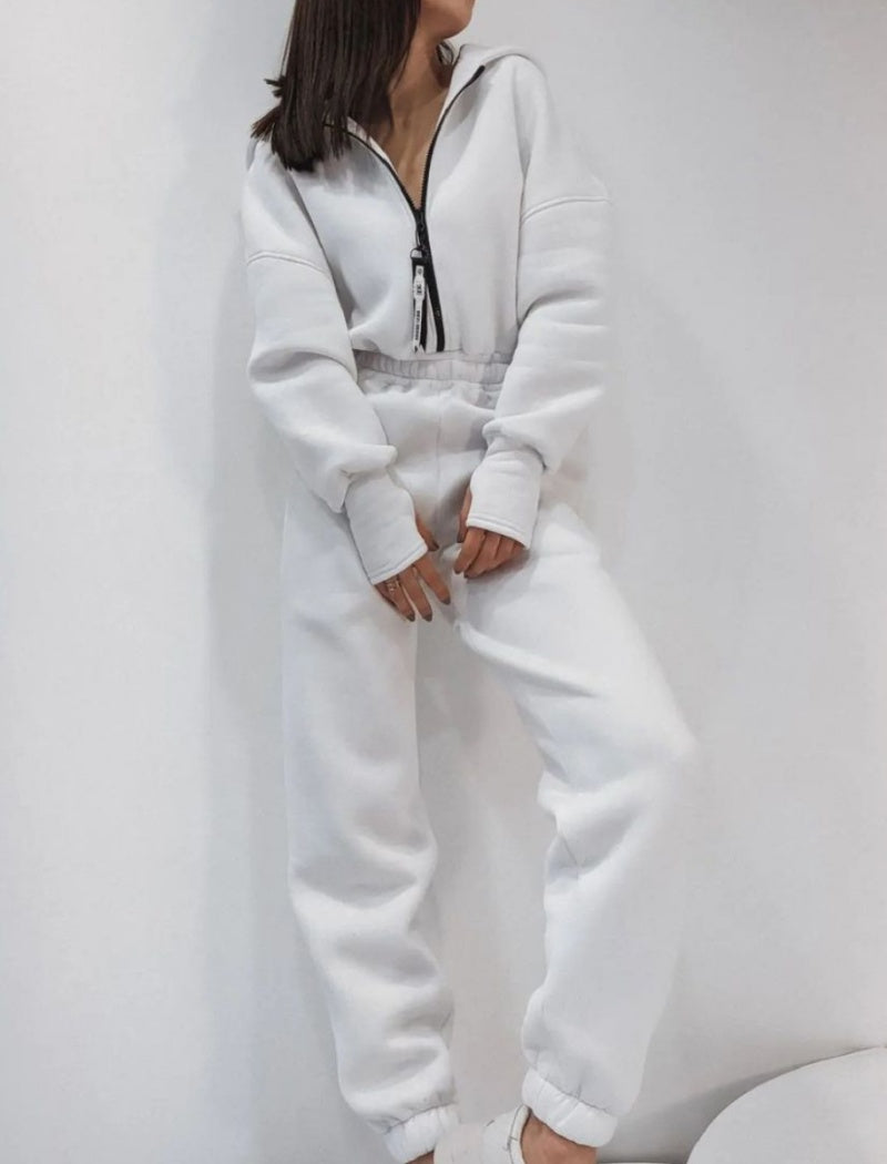 Relaxed Fit Hooded Jumpsuit