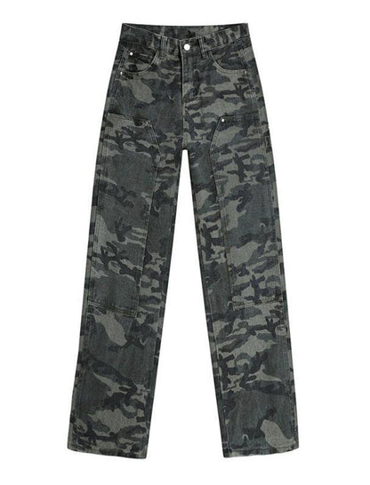 Loose-Fit Camouflage Cargo Pants