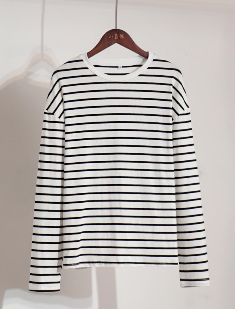 Striped Long-Sleeve Top