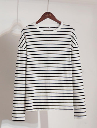 Striped Long-Sleeve Top