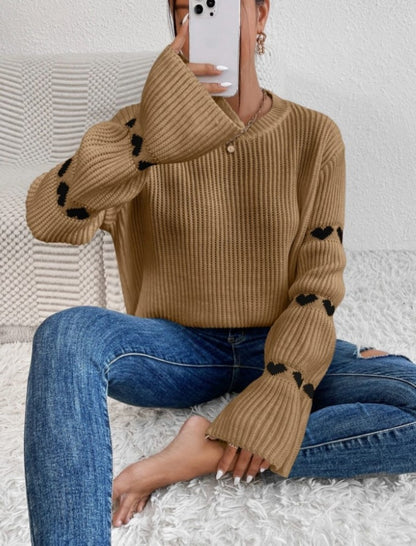 Oversized Sweater with Sleeve Details