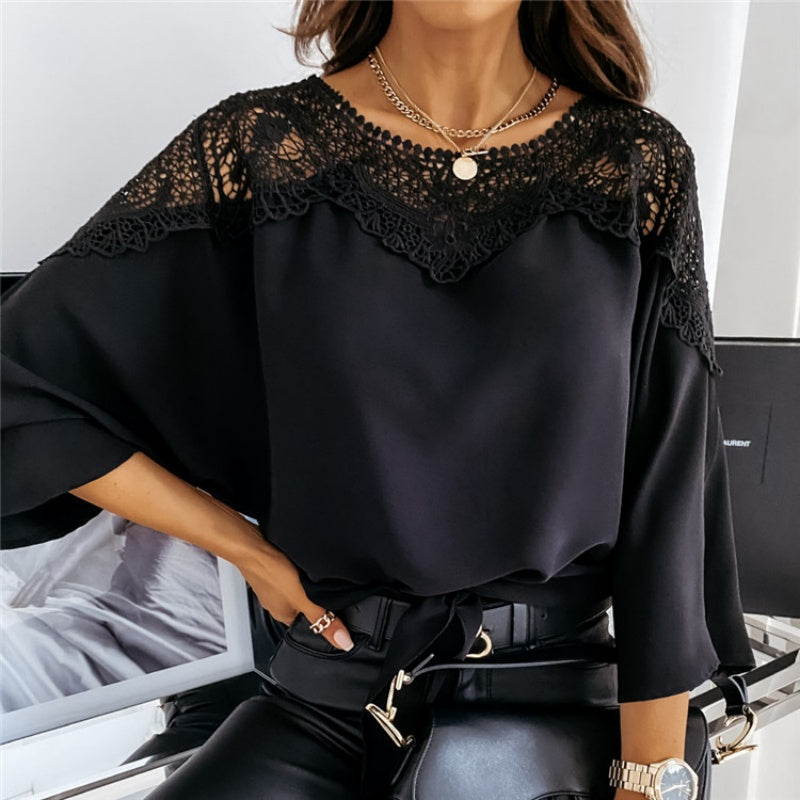 Elegant Crochet Lace Blouse