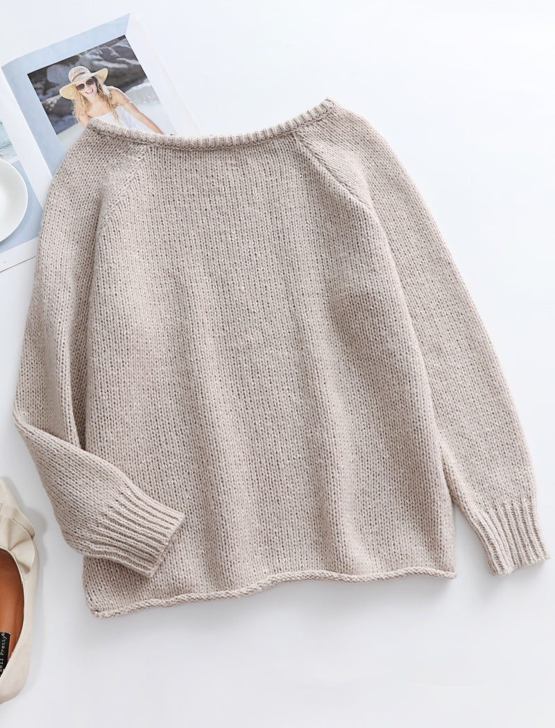 Off Shoulder Knit Pullover