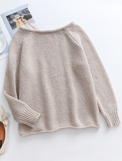 Off Shoulder Knit Pullover