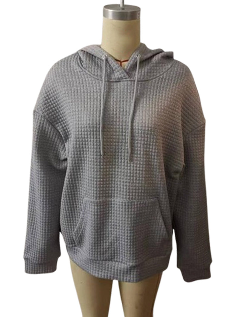 Waffle Knit Hoodie
