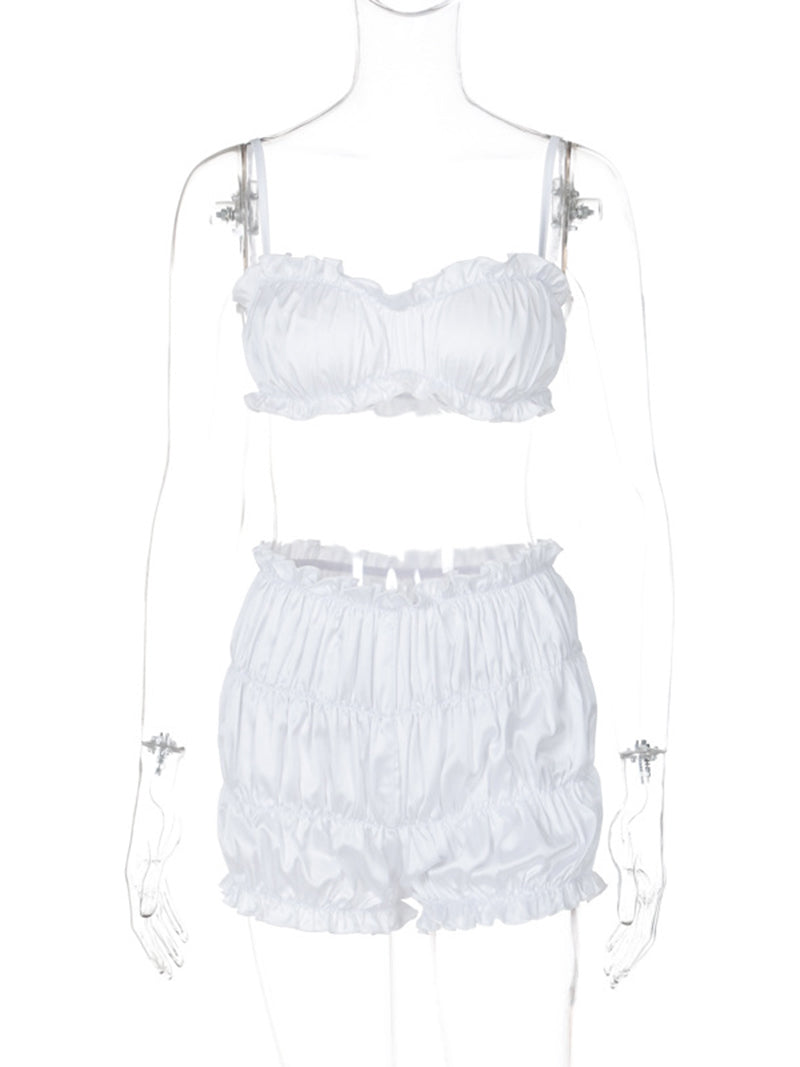 Ruffle Cami Top and Shorts Set