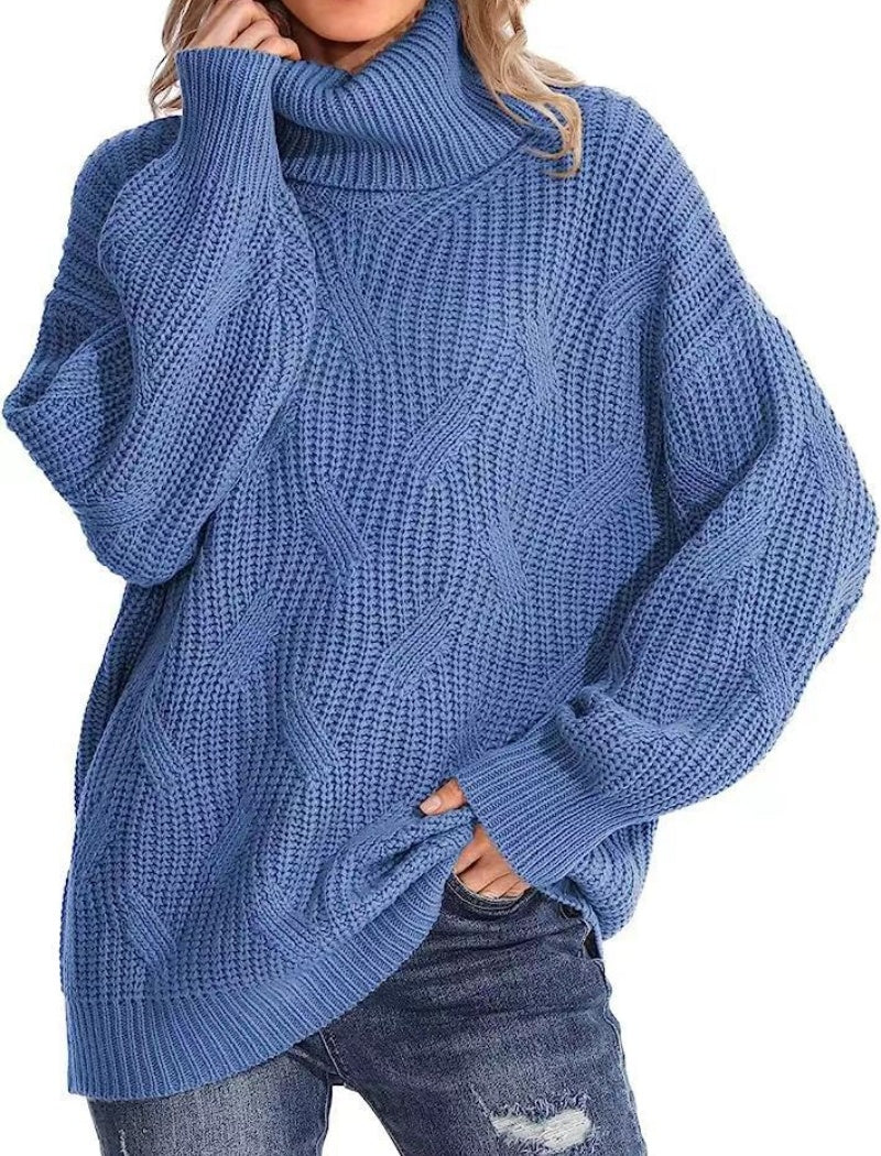 Chunky Knit Turtleneck Sweater