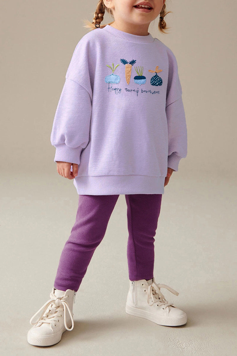 Turnip Print Top and Leggings Set (Kids)