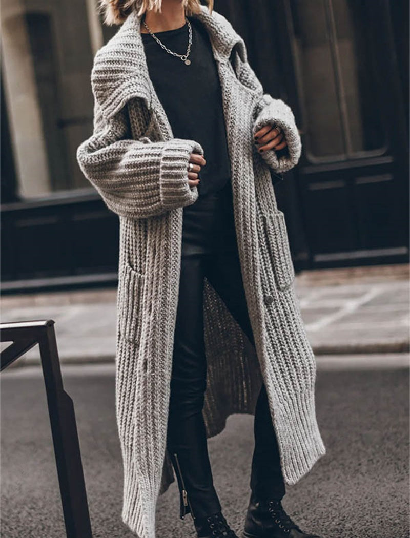 Chunky Knit Open-Front Cardigan