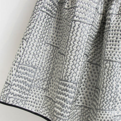 Patchwork Tiered Midi Skirt