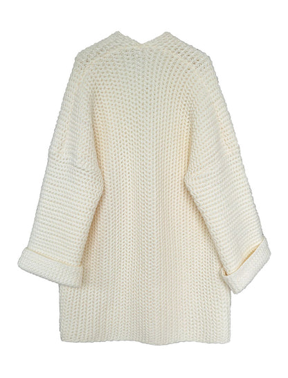 Twist Solid Knit Cardigan