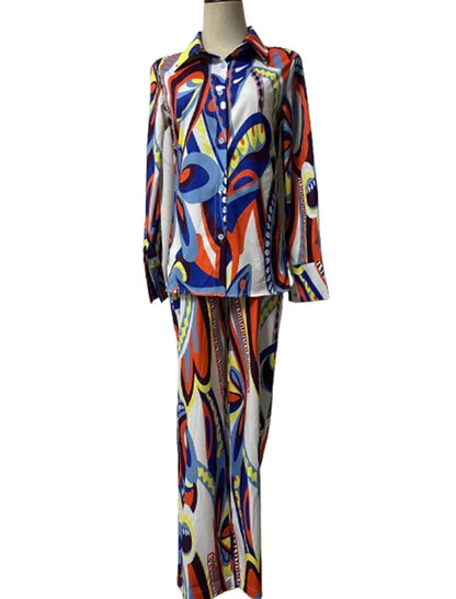 Abstract Printed Matching Set