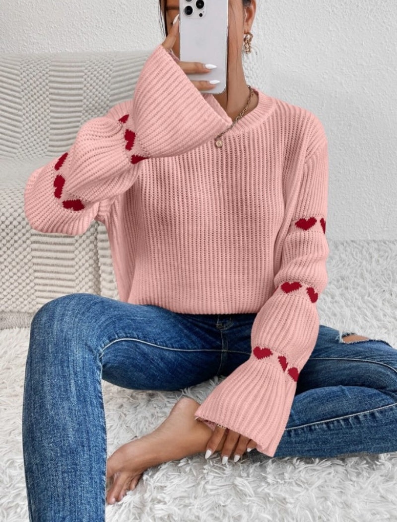 Oversized Sweater with Sleeve Details