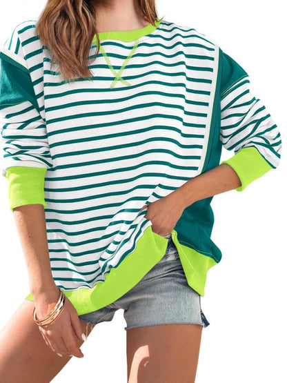 Striped Long-Sleeve Top