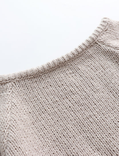 Off Shoulder Knit Pullover