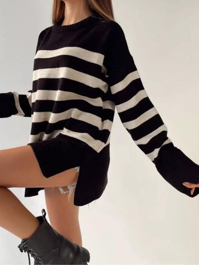 Oversized Striped Sweater