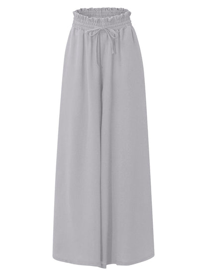 Drawstring Wide-Leg Pants