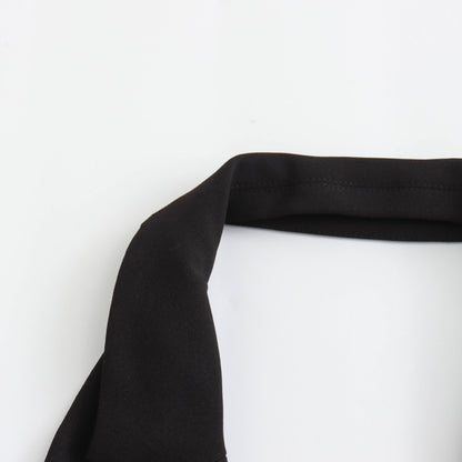 Zip-Up Tailored Halter Vest