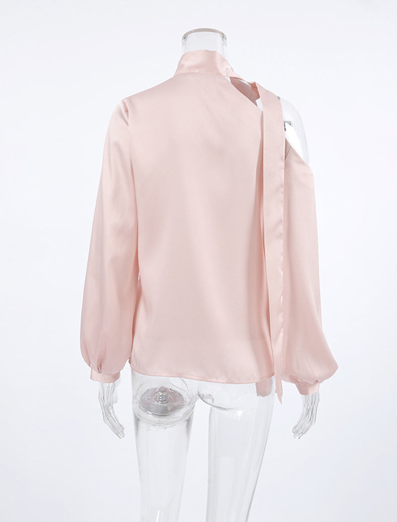 Off-Shoulder Long Sleeve Shirt