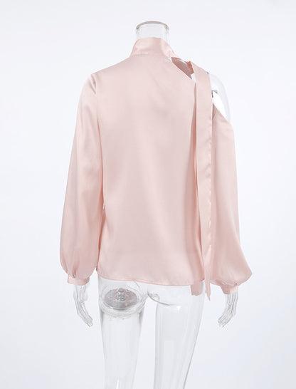 Off-Shoulder Long Sleeve Shirt